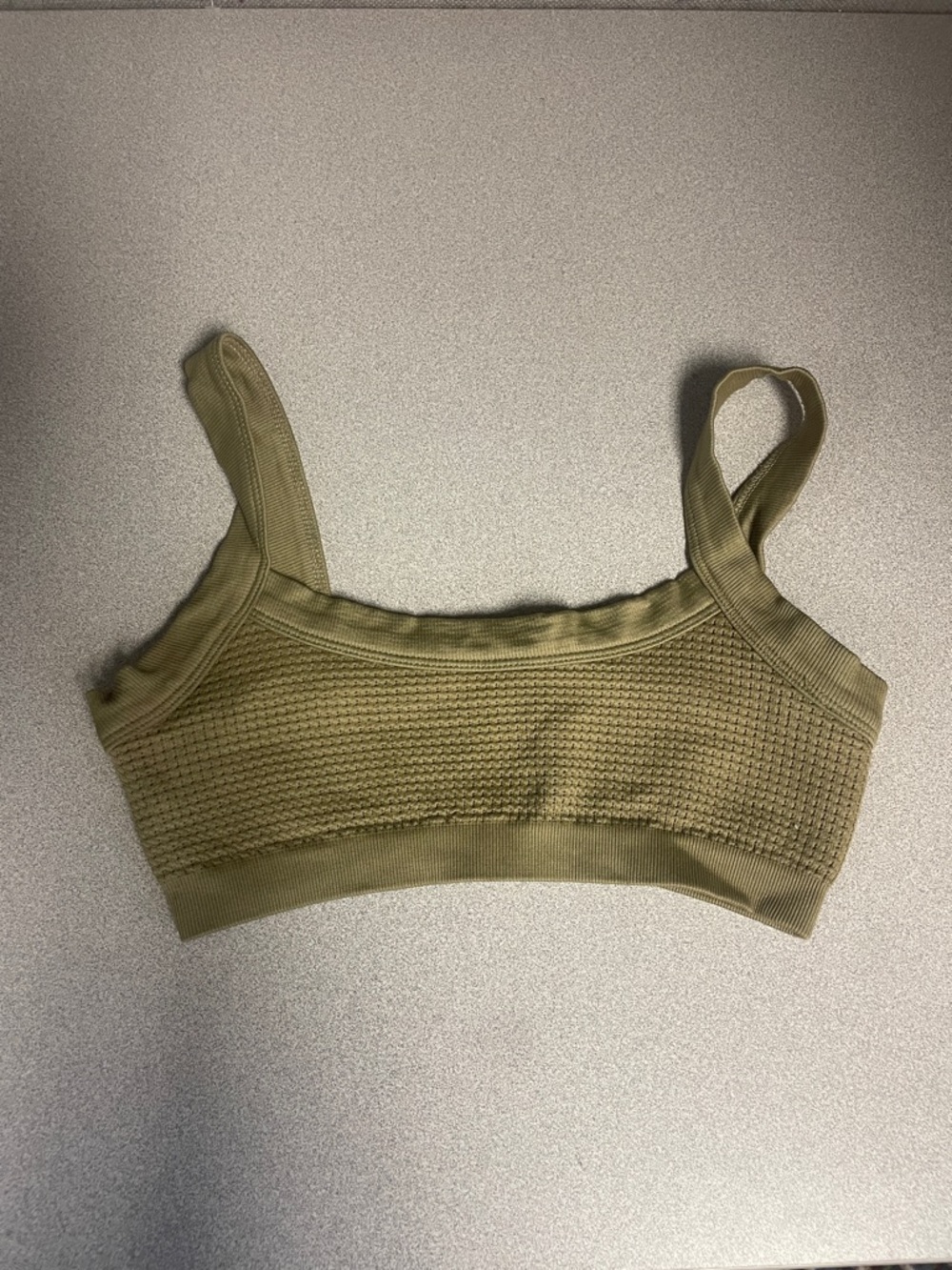 Out From Under Riptide Olive Seamless Knit Bralette